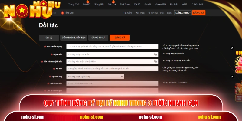 Quy trình đăng ký đại lý NOHU trong 3 bước nhanh gọn