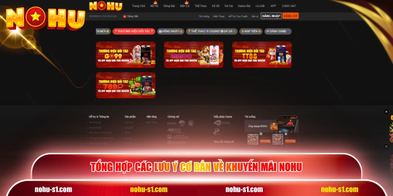 Tổng hợp các lưu ý cơ bản về khuyến mãi NOHU